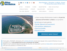 Tablet Screenshot of basenautique.glissevolution.com